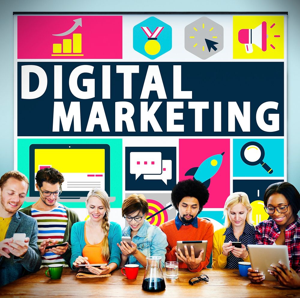 Digital Marketing Commerce Campaign Promotion Concept