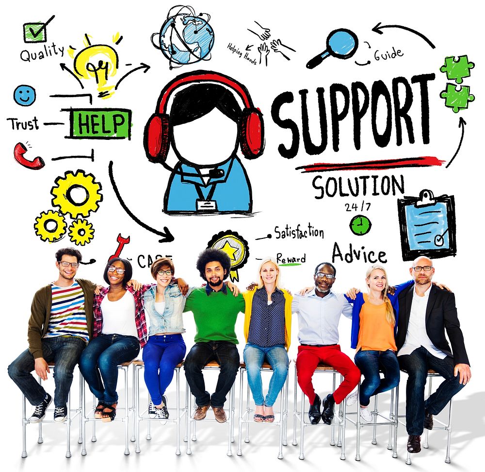 Support Solution Advice Help Care Satisfaction Quality Concept