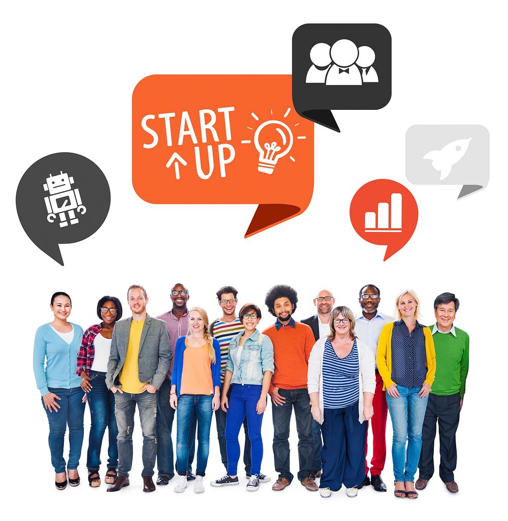 Diverse People and Startup Business Concept