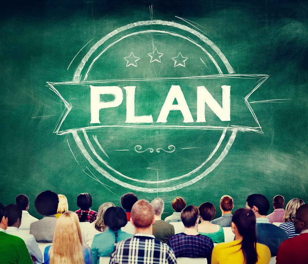 Plan Planning Strategy Brainstorming Goals Concept