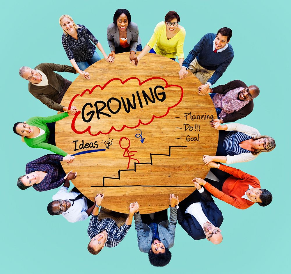 Growing Growth Mission Success Opportunity Concept