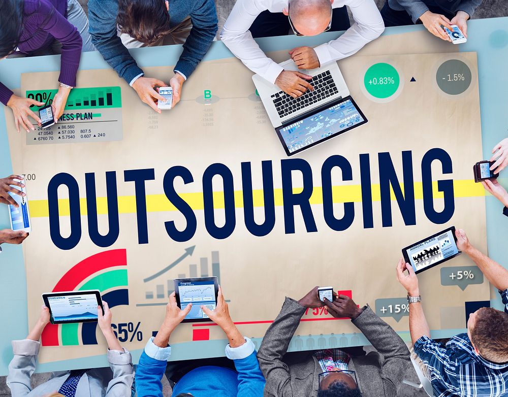Outsourcing Recruitment Human Resource Hiring Concept