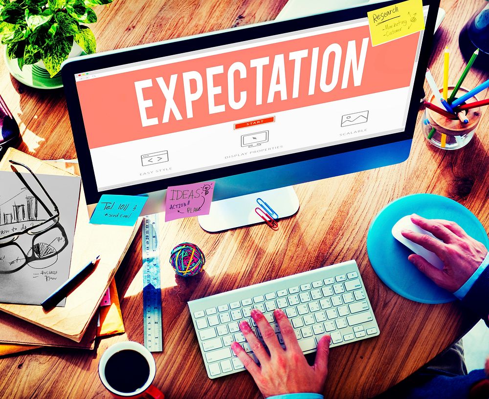 Expectation Prediction Hope Strategy Planning Concept