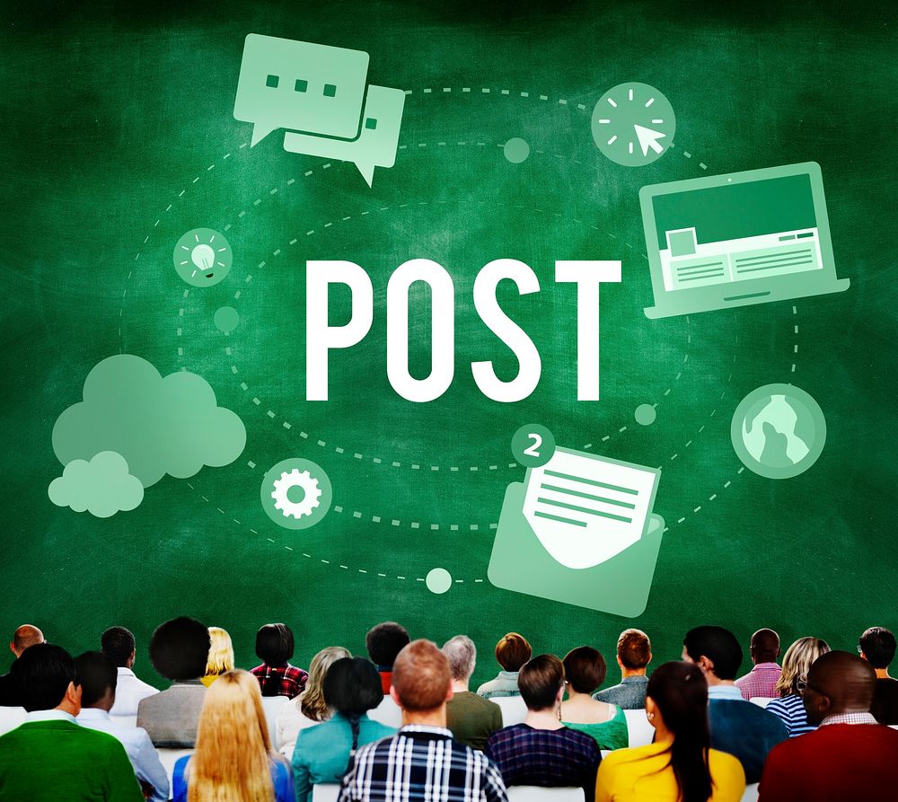 Post Blog Social Media Share Online Communication Concept