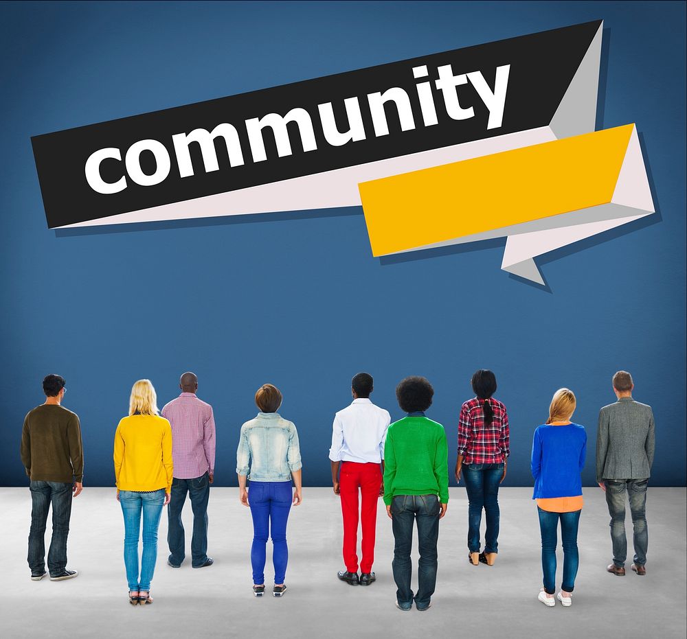 Community Citizen Connection Group Network Concept