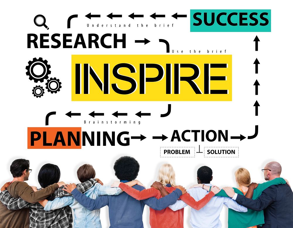 Inspire Research Planning Action Success Concept