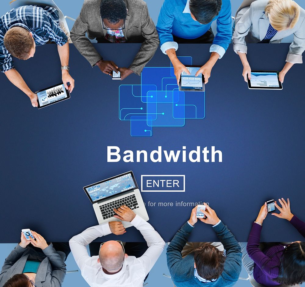 Bandwidth Broadband Computer Information Concept