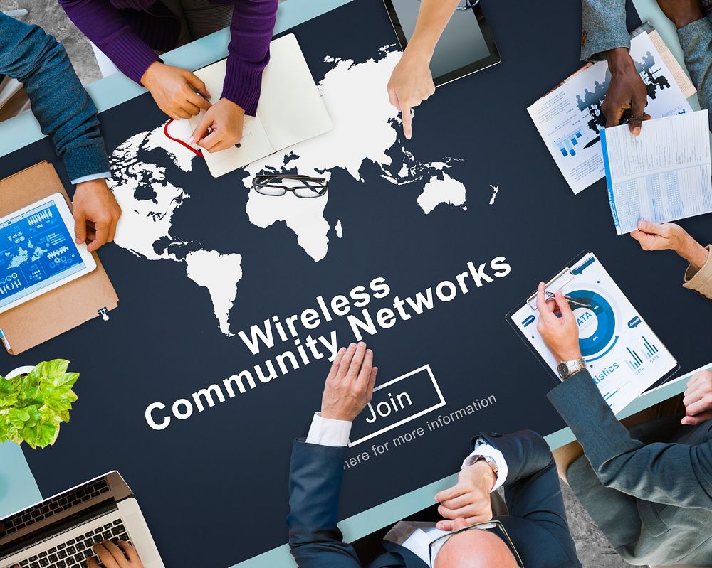 Wireless Community Networks Connection Globalization Technology Concept