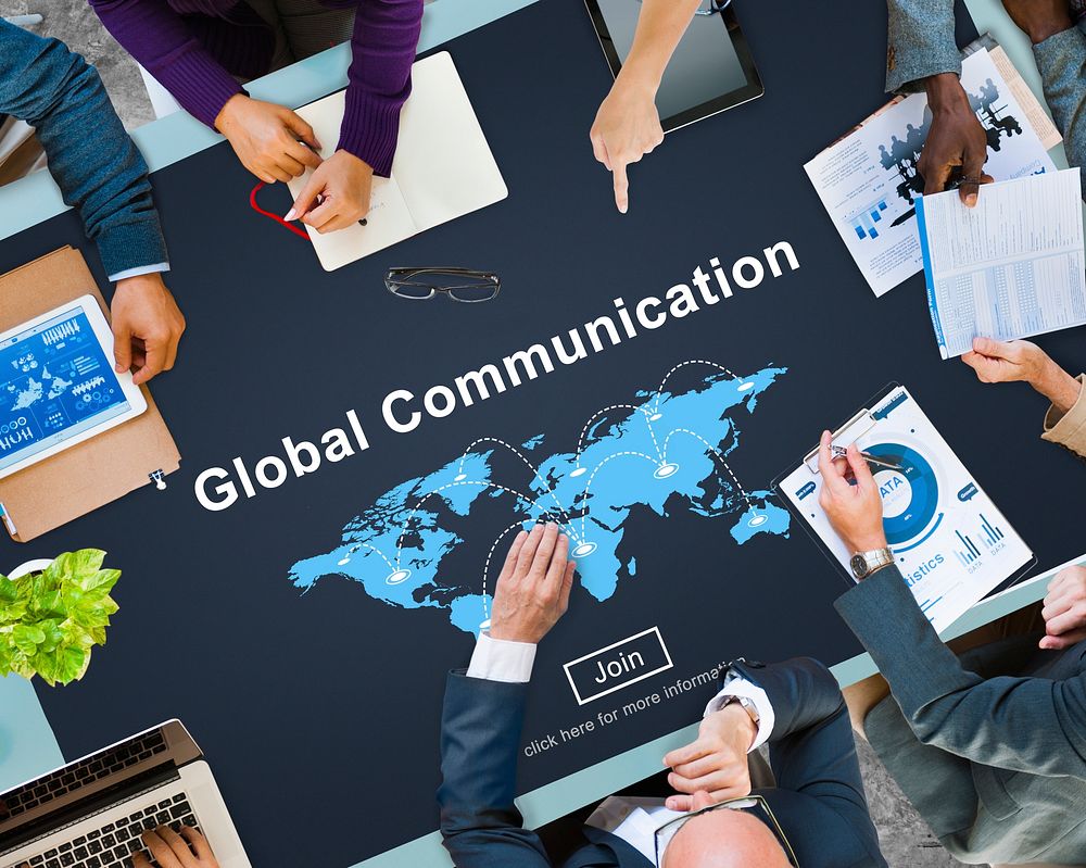 Global Communication Information Message Concept