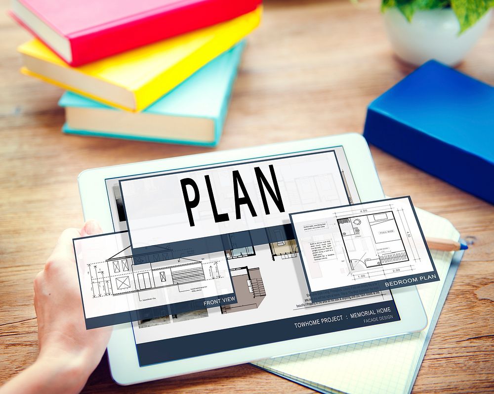 Plan Planning Architecture Blueprint Drawing Concept