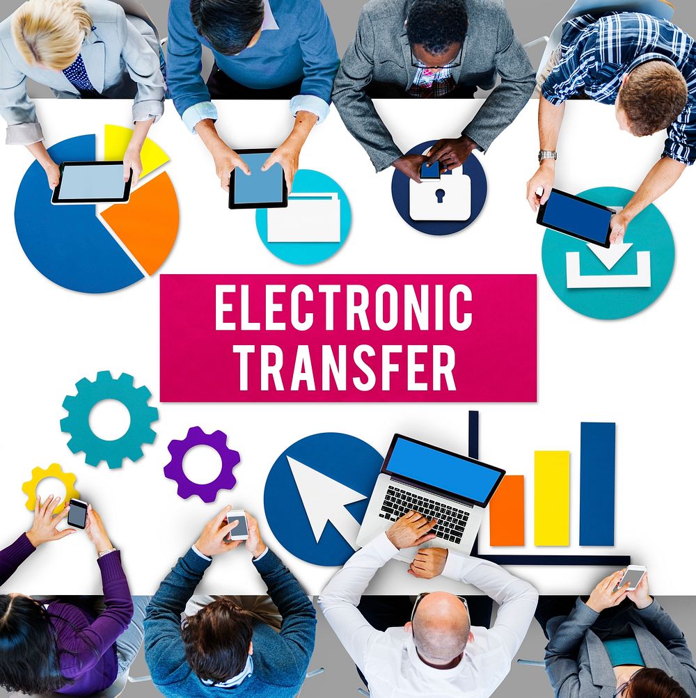 Electronic Transfer Banking Data Internet Concept