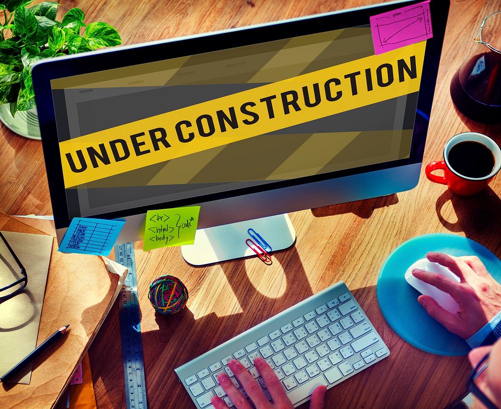 Under Construction Alert Safety Warning Privacy Concept