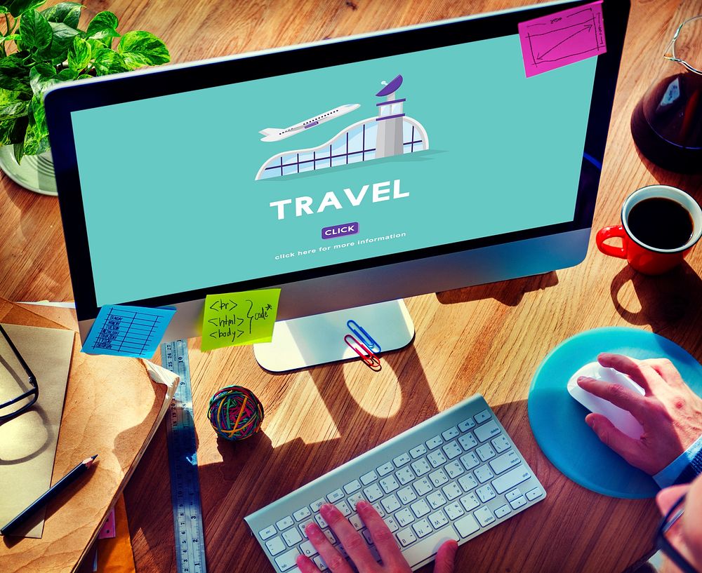 Travel Business Trip Flights Information Concept