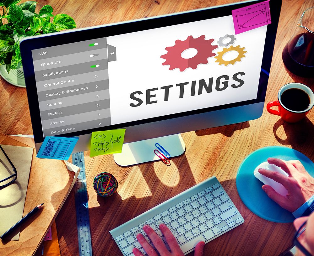 Settings Tools Setup System Concept