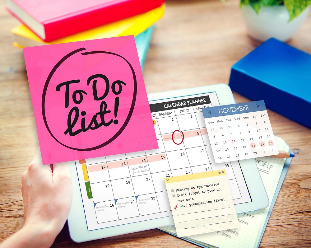 To Do List Schedule Calender Planner Organization Concept