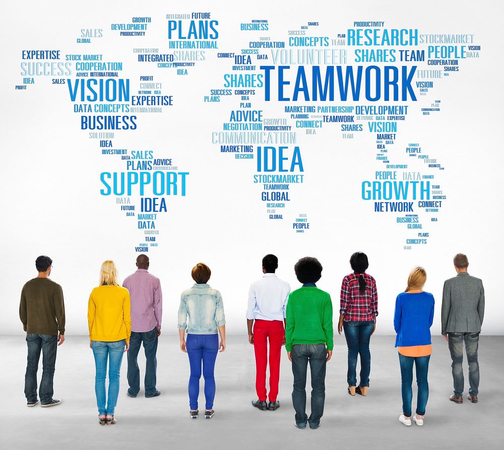 Global People Friends Togetherness Support Teamwork Concept