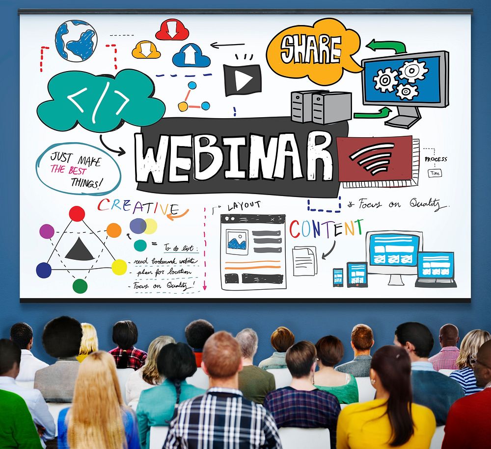 Webinar Web Seminar Technology Online Concept