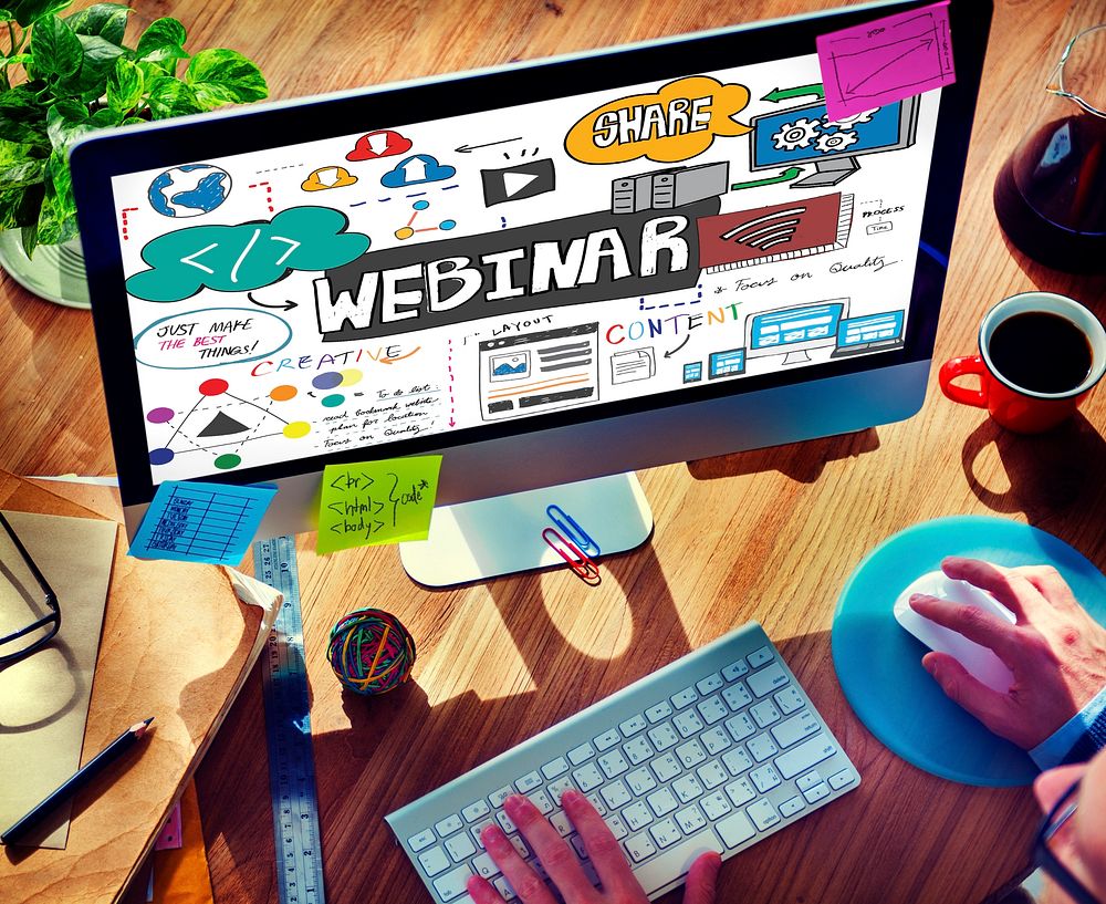 Webinar Web Seminar Technology Online Concept