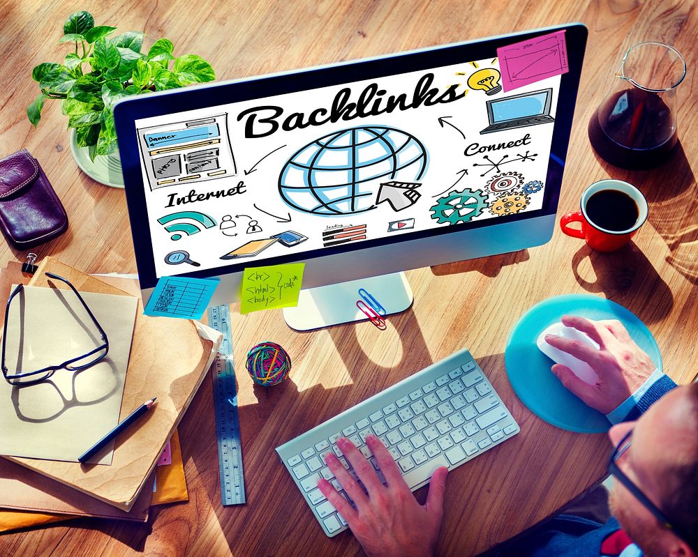 Backlinks Technology Online Web Concept