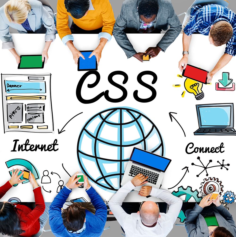 CSS Web Online Technology Web Design Concept