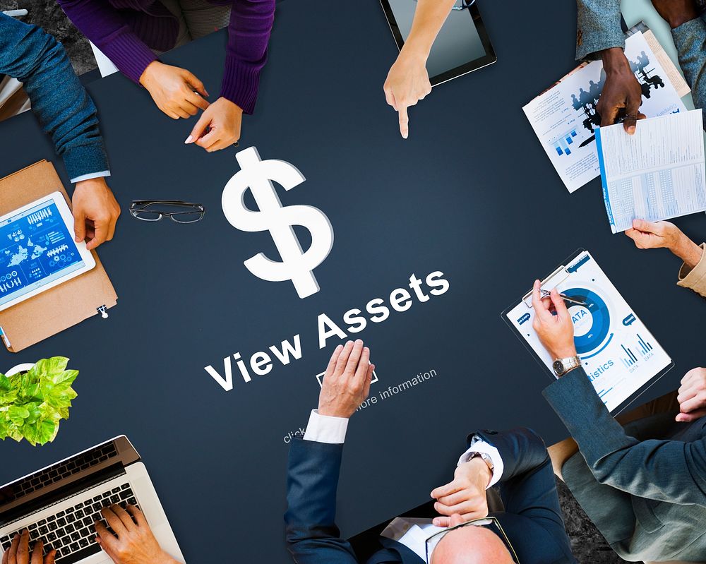 View Assets Banking Accounting Marketing Concept