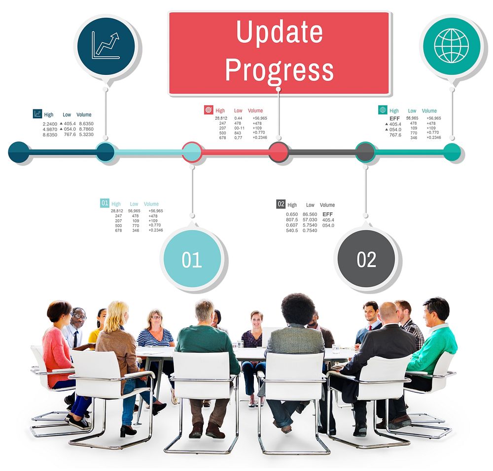 Update Progress Improvement Proceed Information Concept