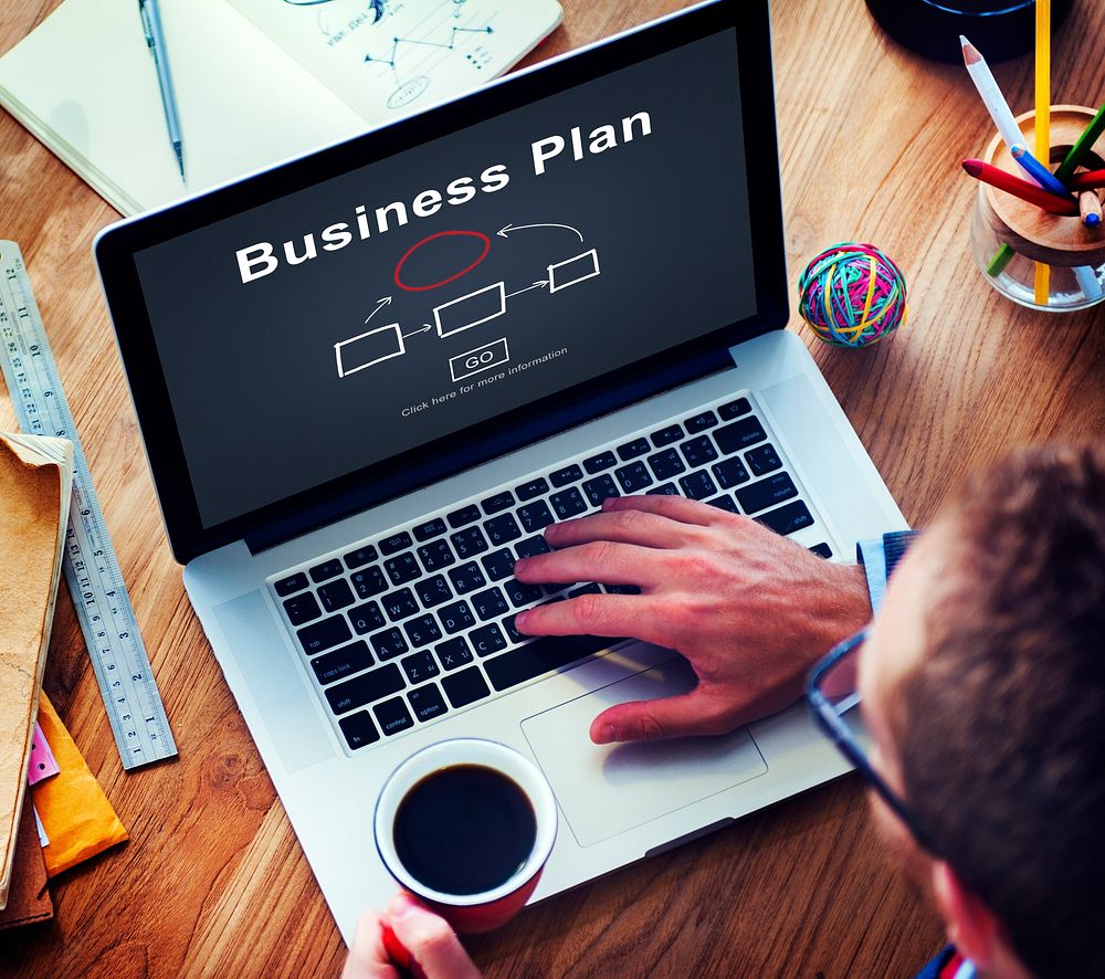 Business Plan Marketing Strategy Vision Planning Concept