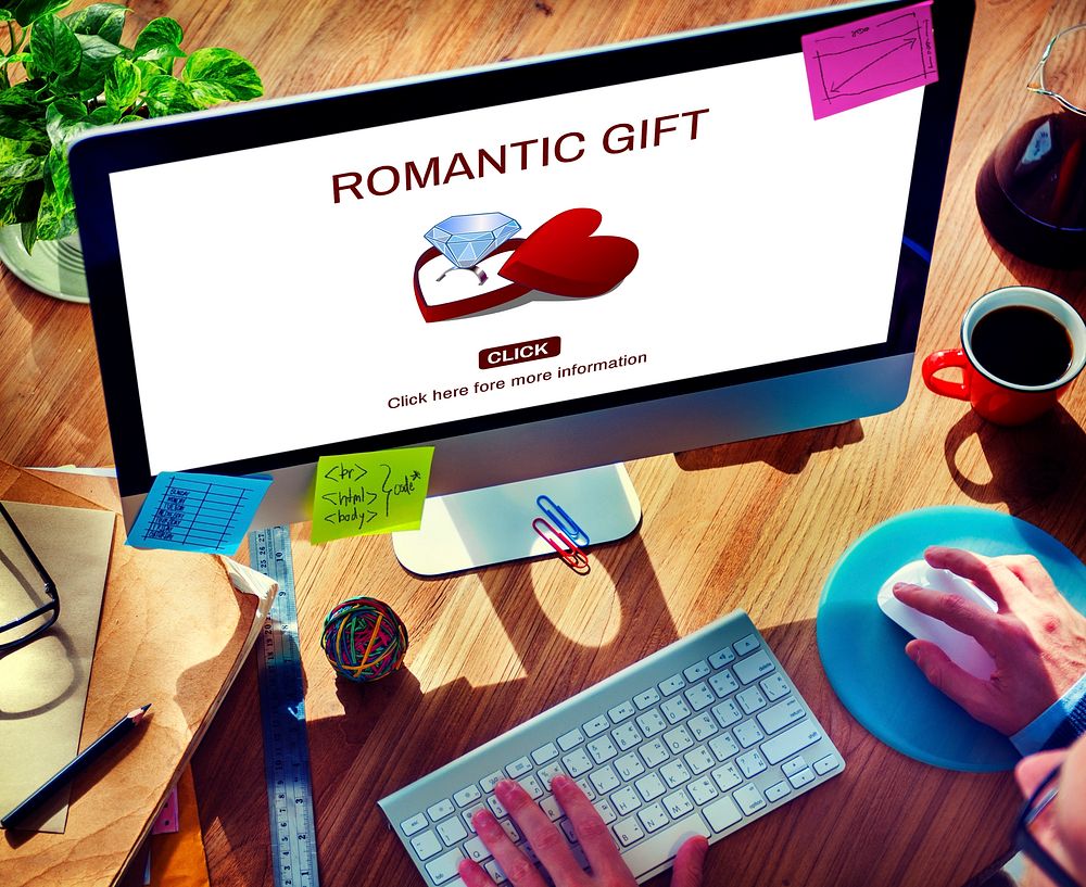 Romantic Gift Ring Surprise Romance Concept