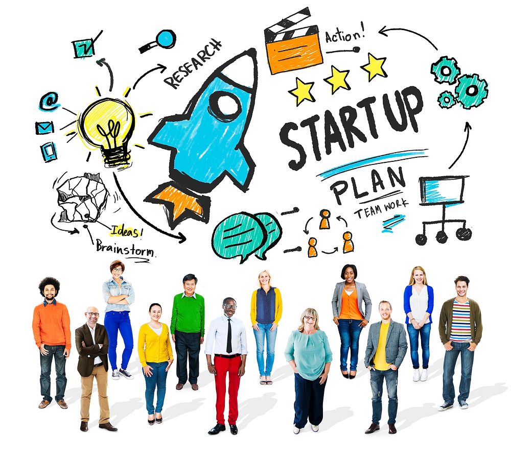 Start Up Business Launch Success People Diversity Concept