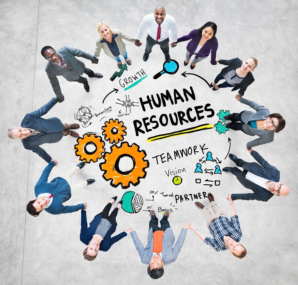 Human Resources Employment Teamwork Business People Support Concept