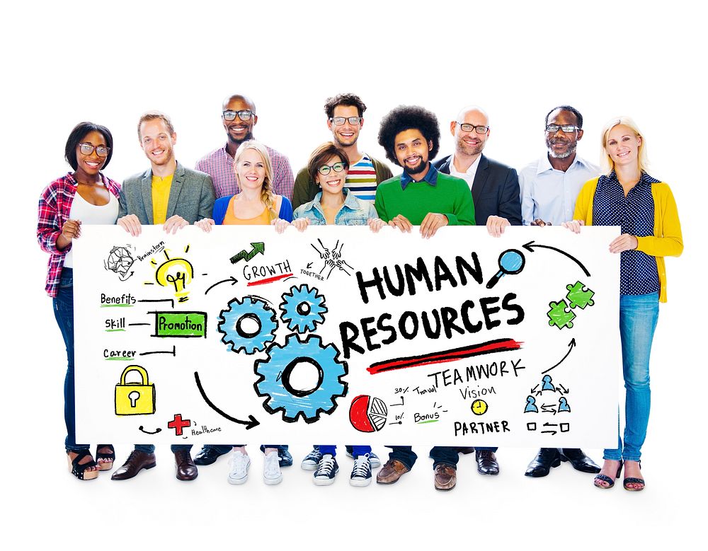 Human Resources Employment Job Teamwork People Banner Concept