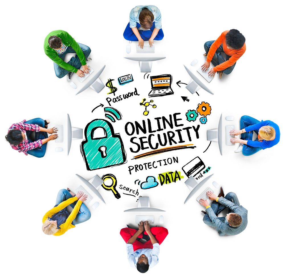 Online Security Protection Internet Safety Online Technology Concept