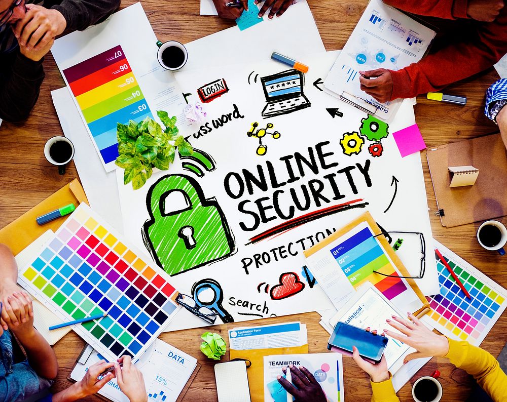 Online Security Protection Internet Safety Design Meeting Concept