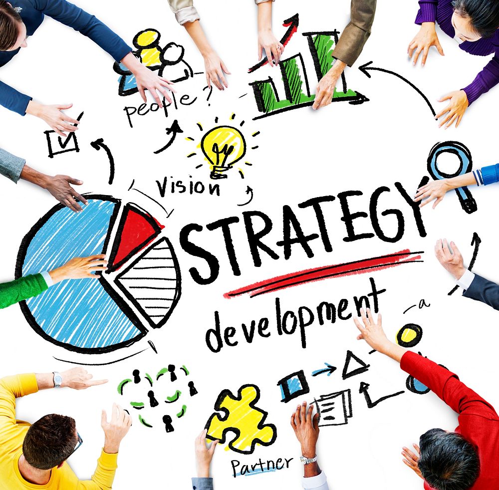 Strategy Development Goal Marketing Vision Planning Business Concept