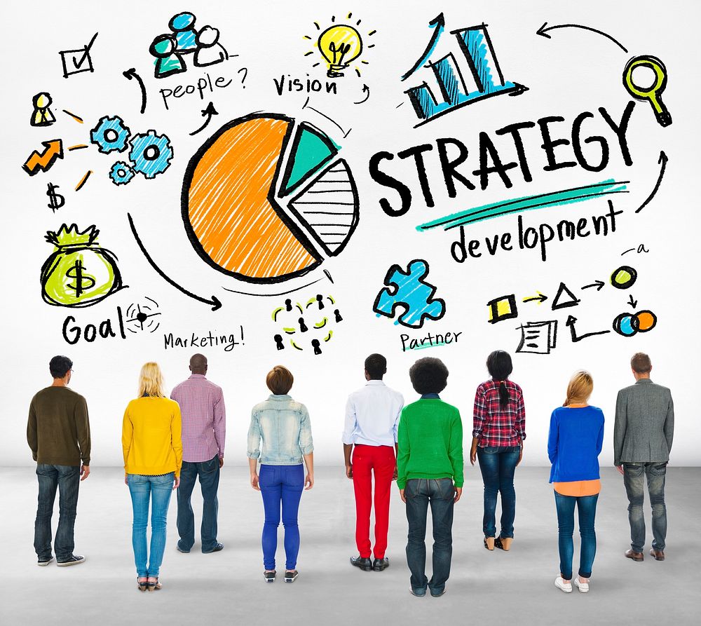 Strategy Development Goal Marketing Vision Planning Business Concept