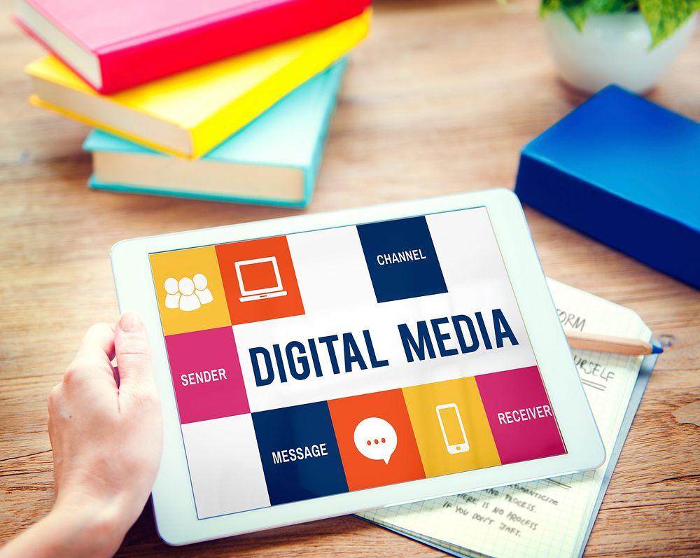 Media Technology Online Digital Networking Concept