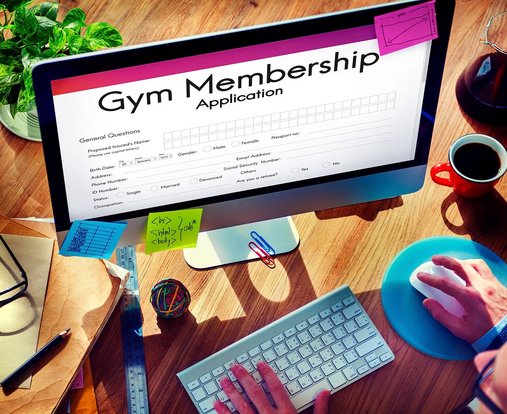 Gym Membedhip Application Form Concept