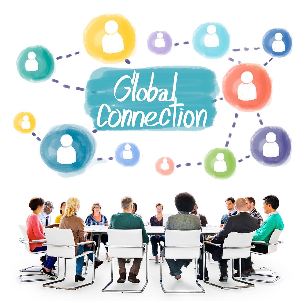 Global Connection Communication Interconnection Networking Concept