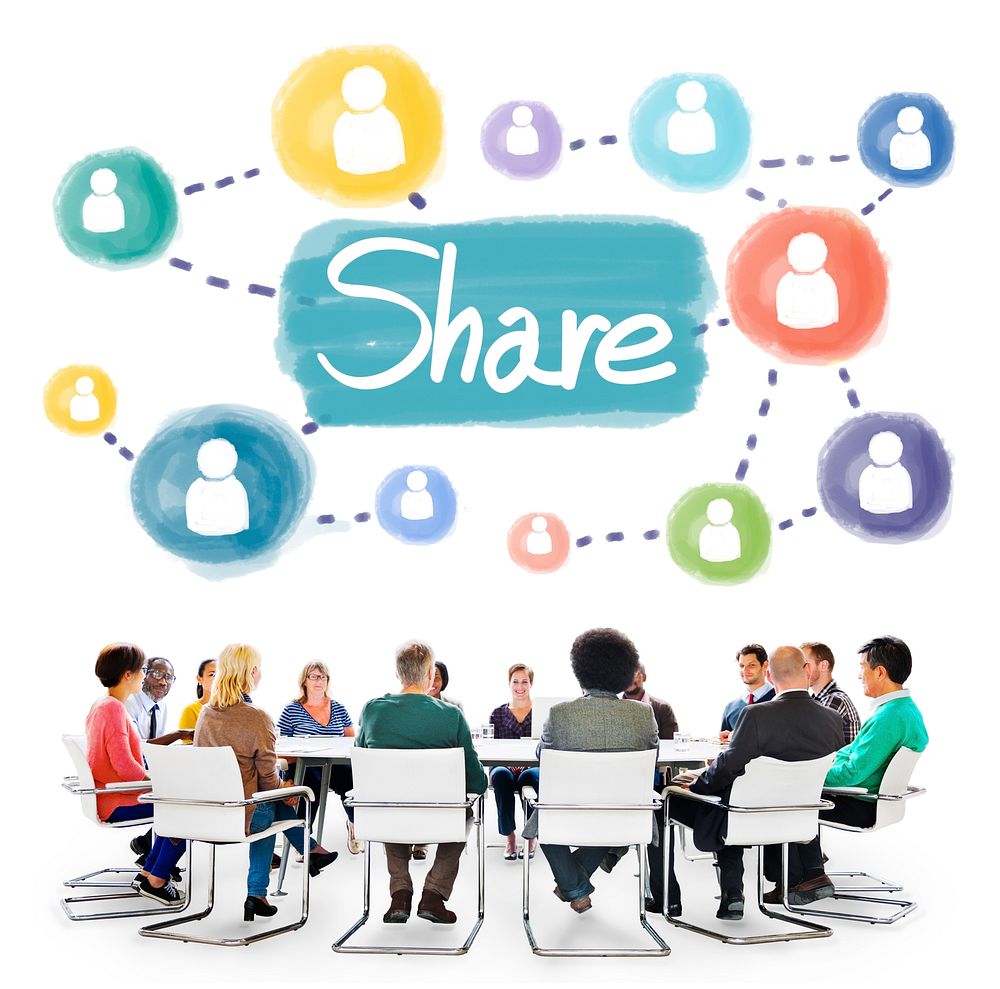 Share Sharing Connection Networking Concept