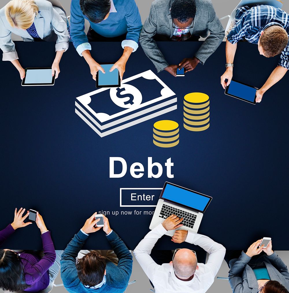 Debt Loan Credit Money Financial Problem Concept