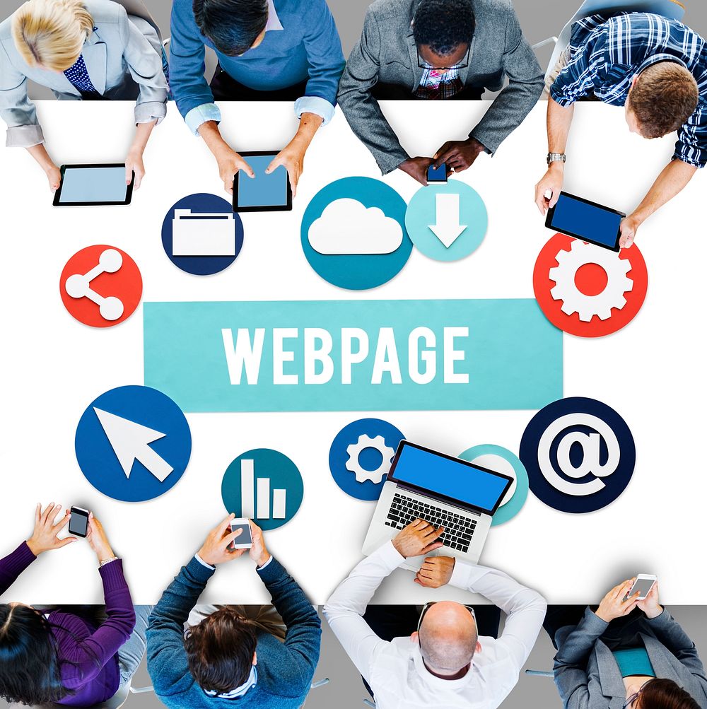 Webpage Internet Social Media Networking Web Concept