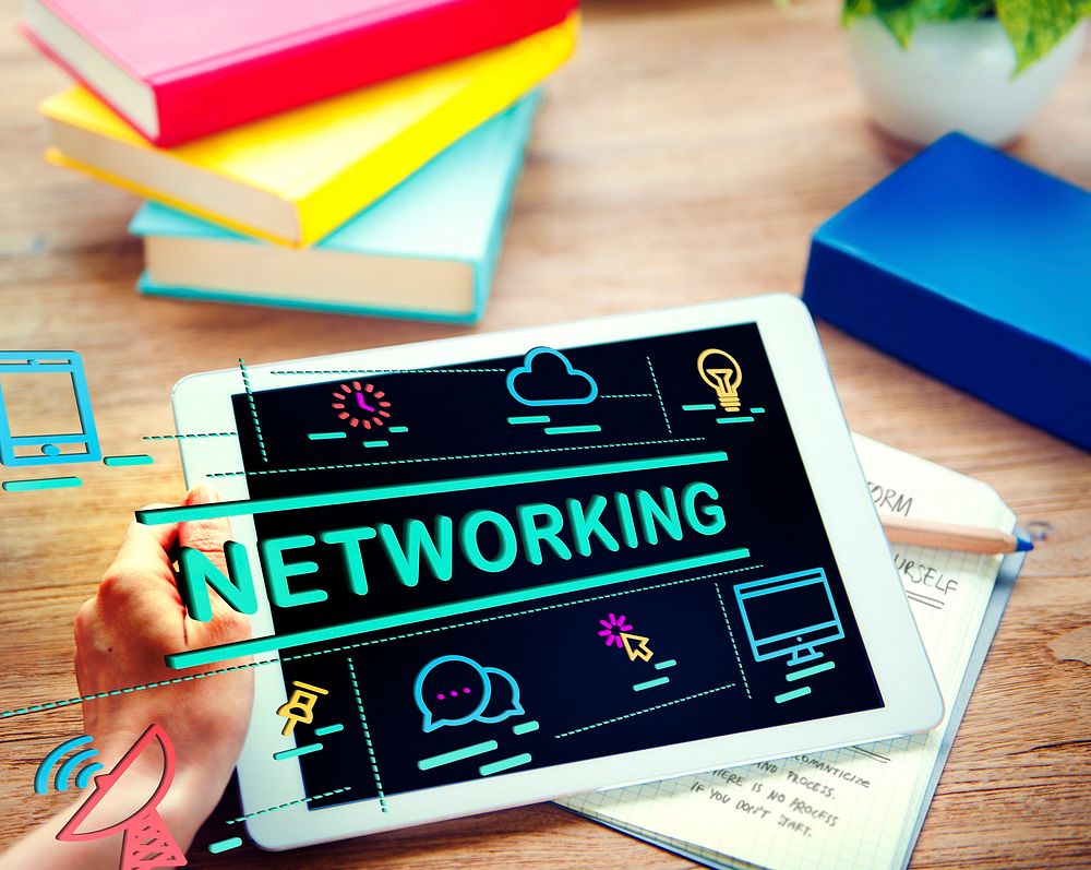 Networking System Social Network Connection Concept