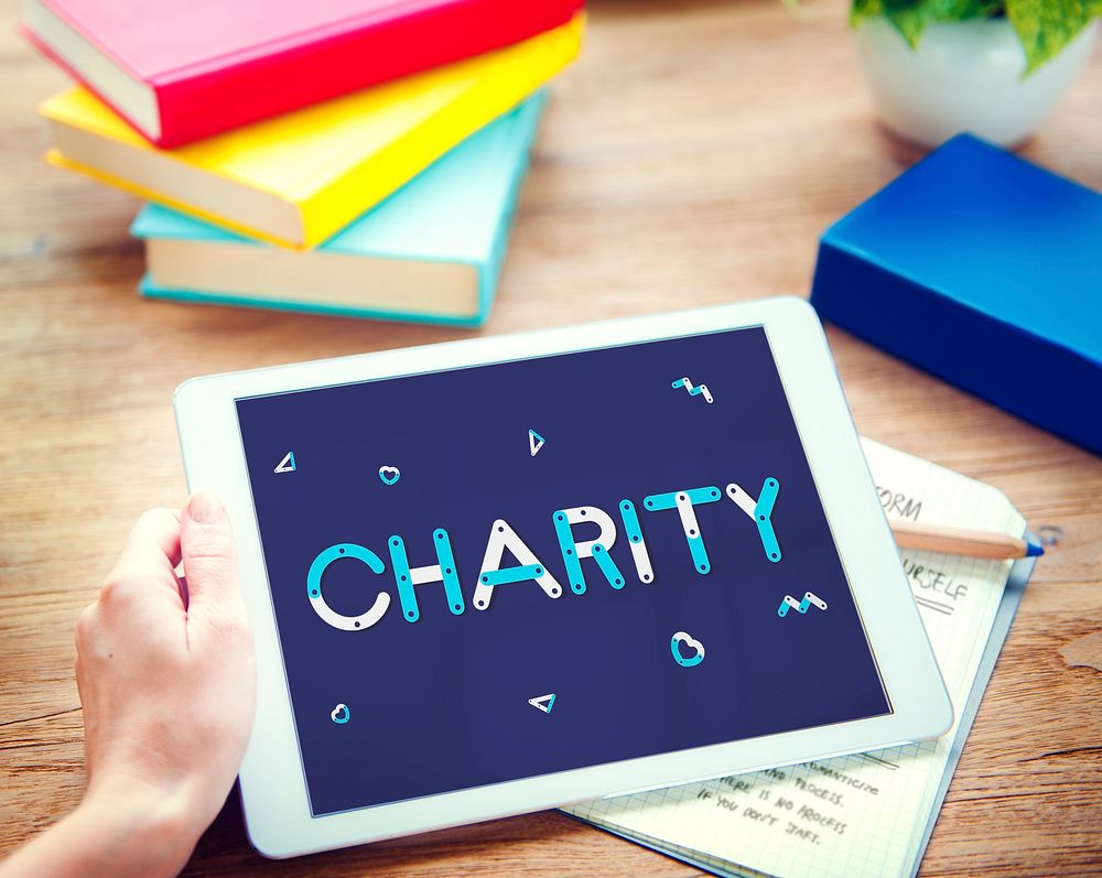 Charity Volunteer Helping Nonprofit Concept