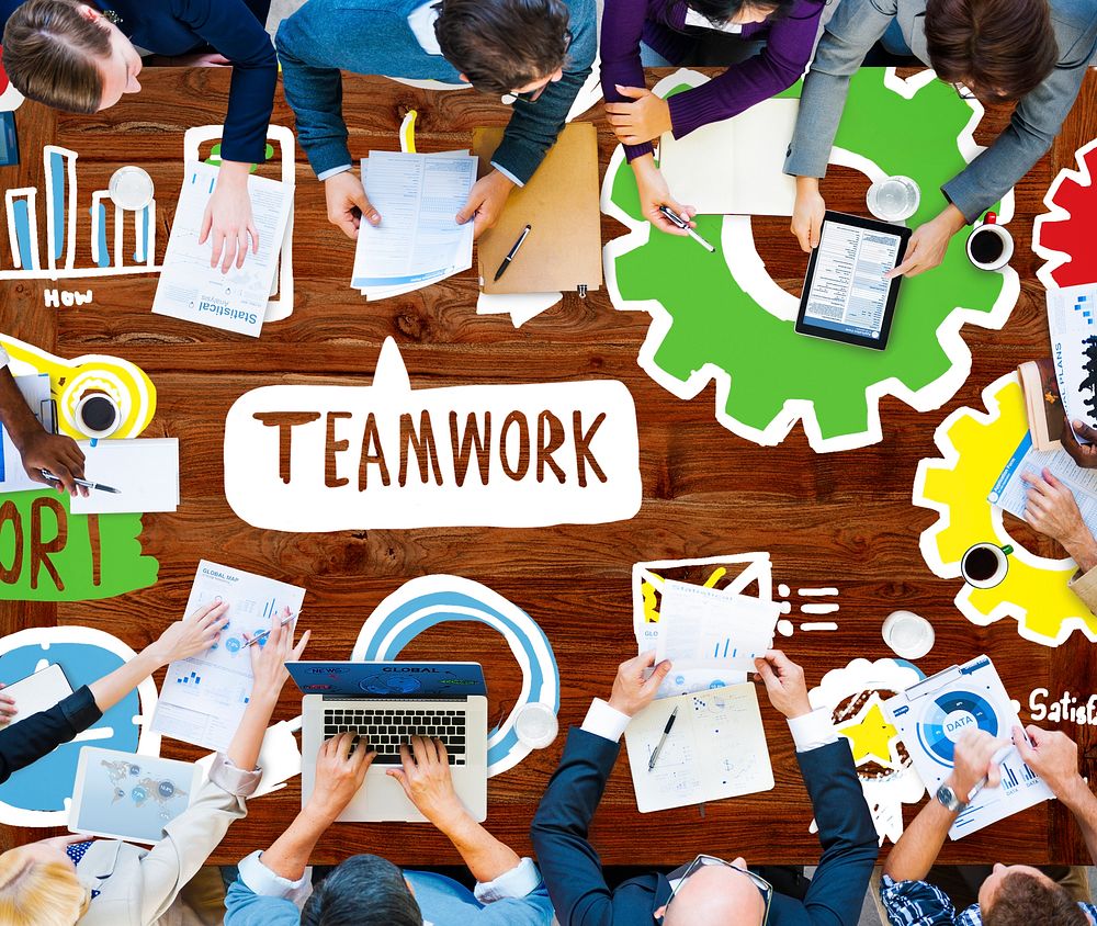 Teamwork Team Collaboration Connection Togetherness Unity Concept