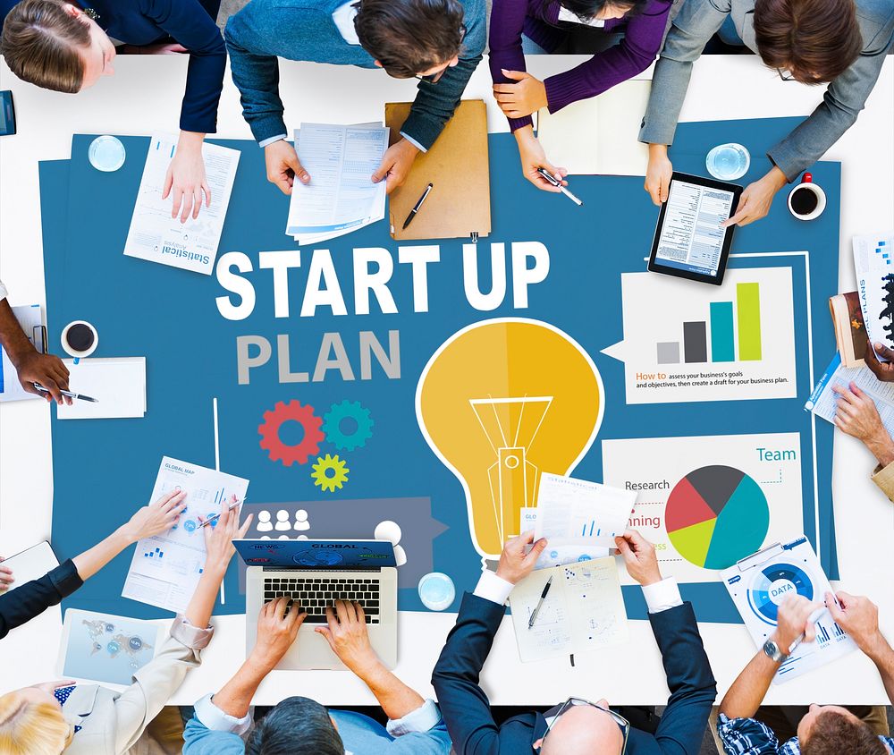 Startup Goals Growth Success Plan Business Concept