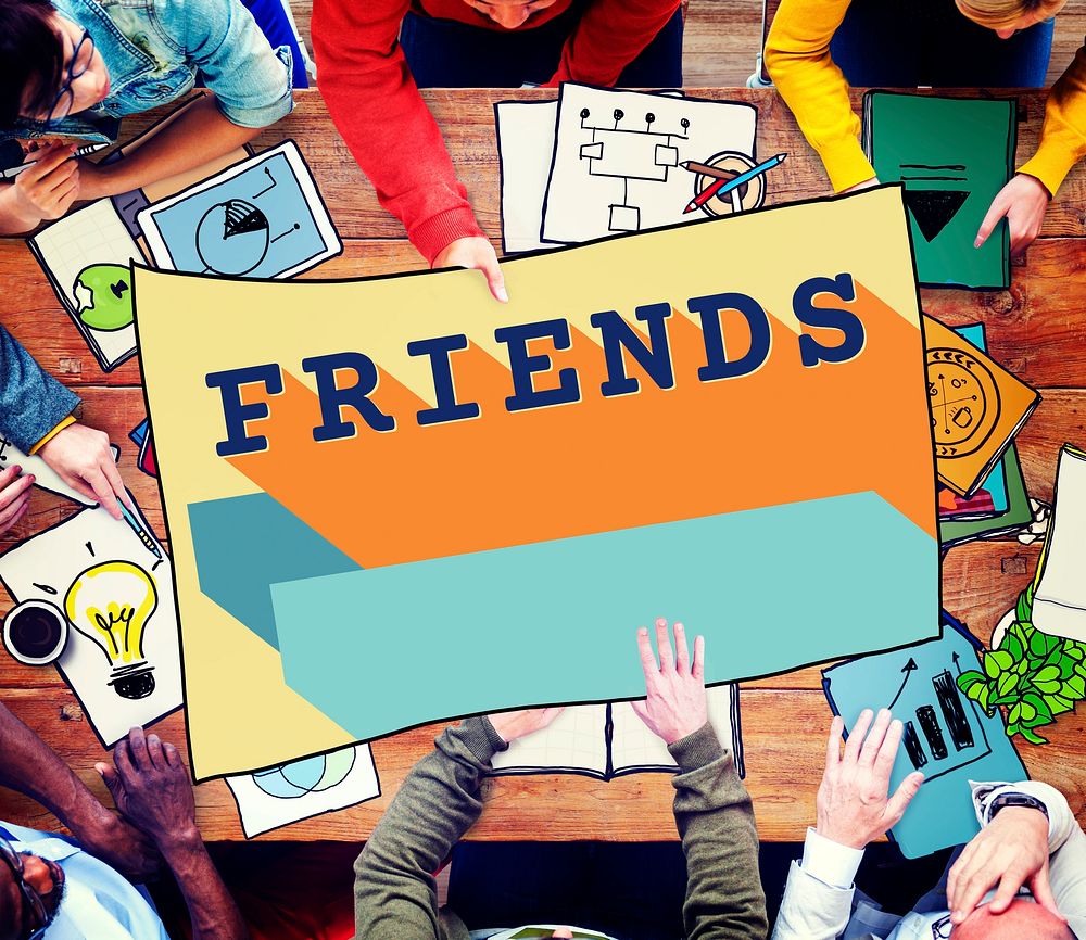 Friends Friendship Enjoyment Group Young Concept