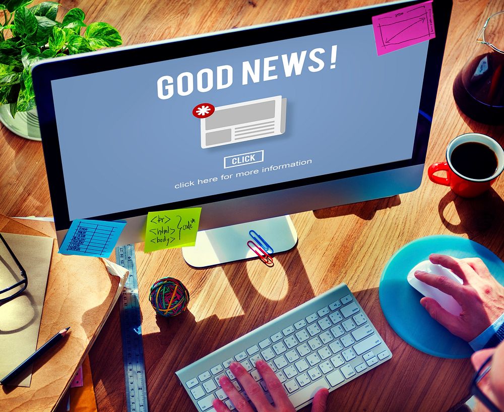 Goods News Newsletter Announcement Daily Concept
