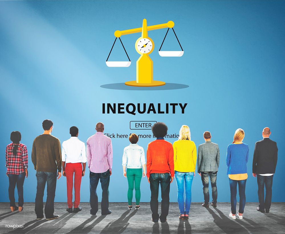 Inequality Difference Diversity Imbalance Racism Concept