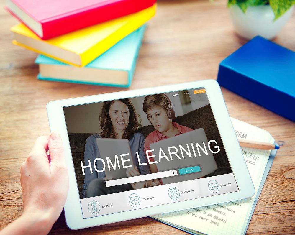 Home Learning Webpage Search Engine Concept