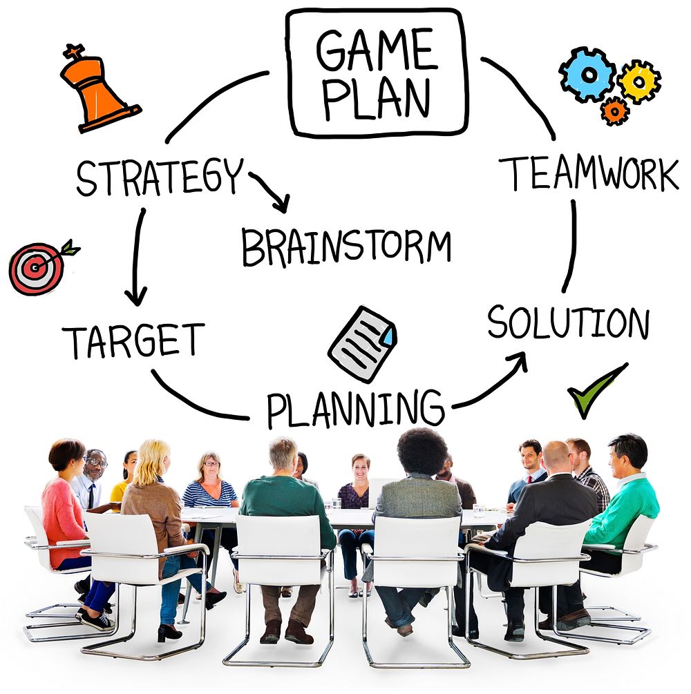 Game Plan Strategy Planning Tactic Target Concept